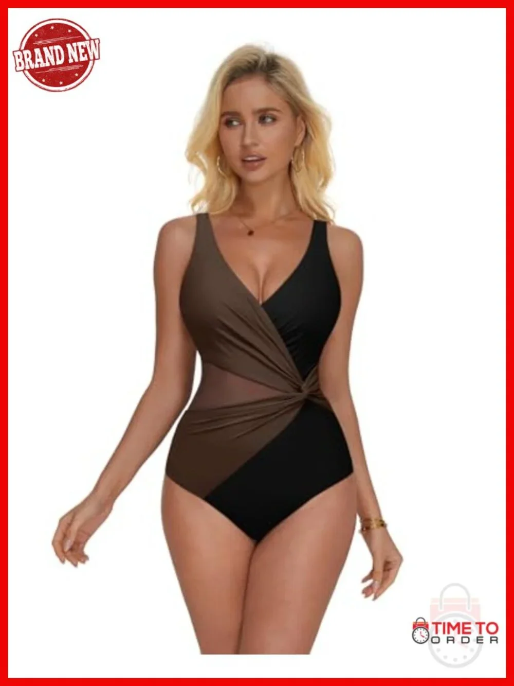 Sexy Mesh Tummy Control One Piece Swimwear Push Up Bathing Suit